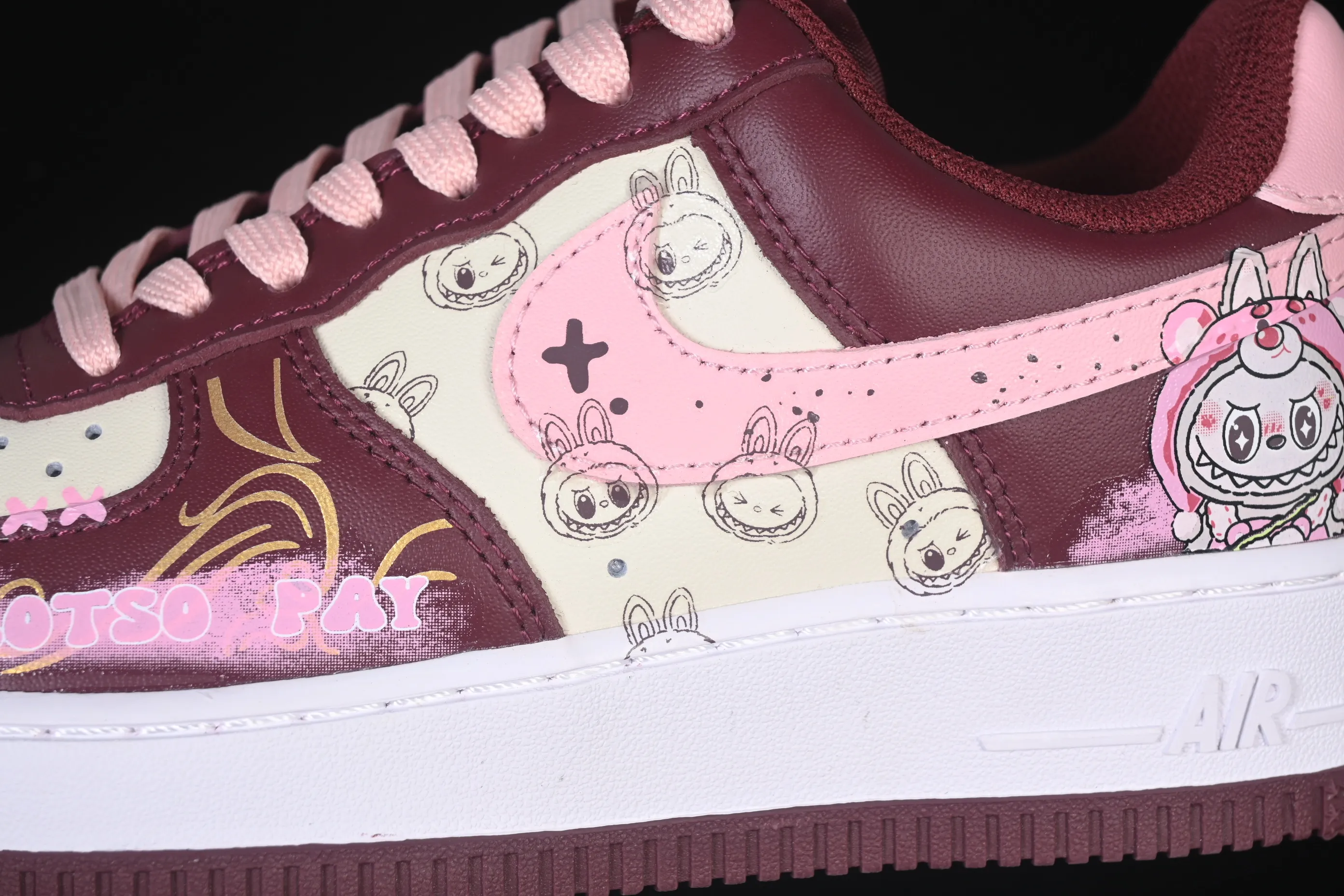 All categories Nk Air Force 1 Air Force series Nk Air Force 1 Low Air Force low-top Nike Air Force 1'07 Low "Berry Red" Hand-painted graffiti Berry red comics Air Force 1 low-top casual sports sneakers FD9925-611